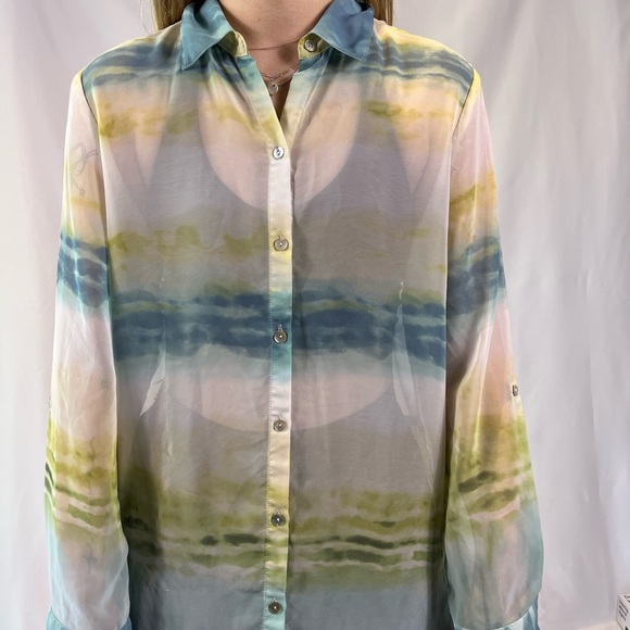 Sheer Button Up - Picture 3 of 6